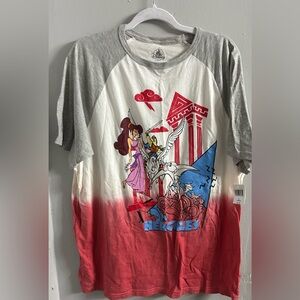 Disney Parks Hercules T-shirt Adult Size Large Tie Dye Retro.
